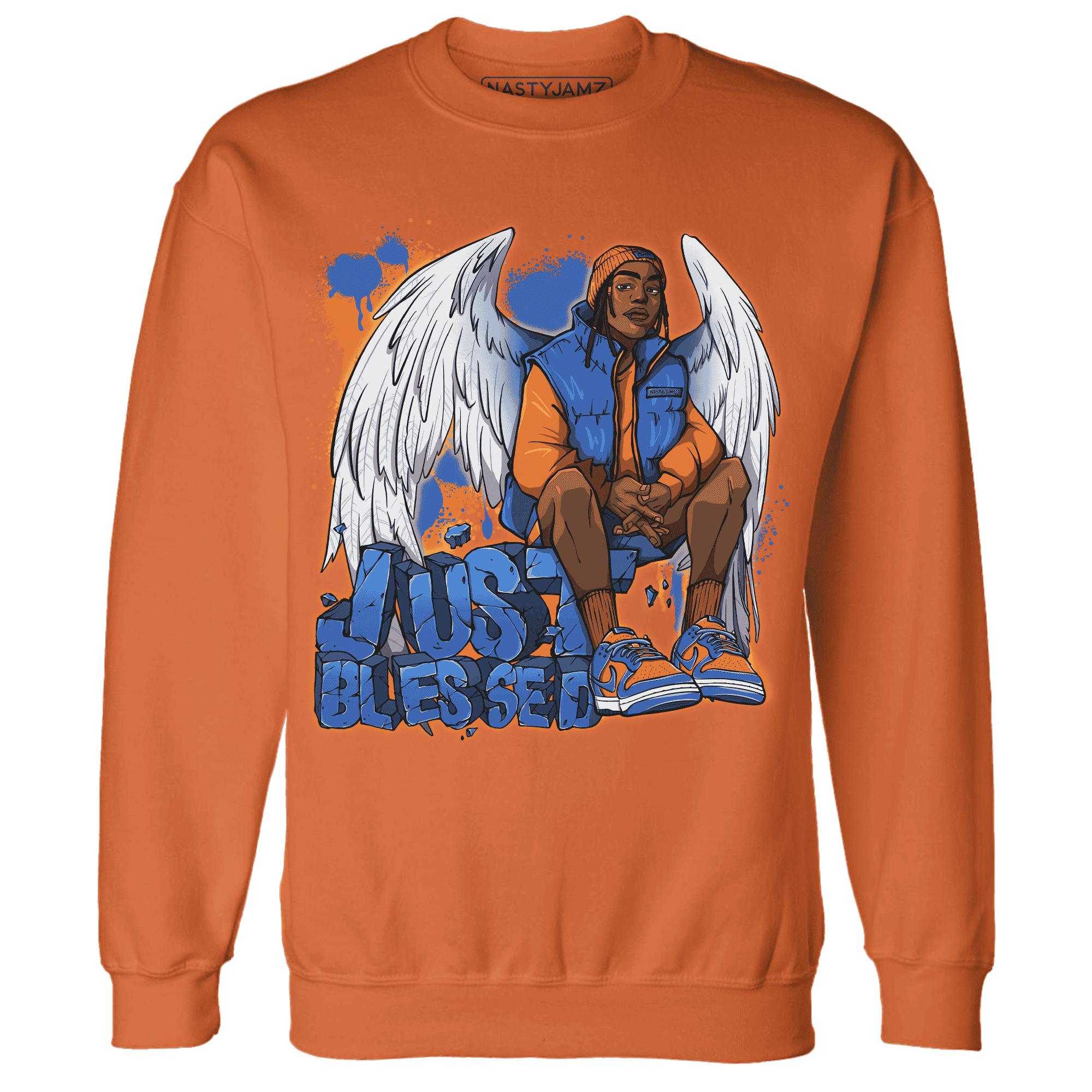 Dunk Low Knicks Sweatshirt Match Just Blessed - NastyJamz