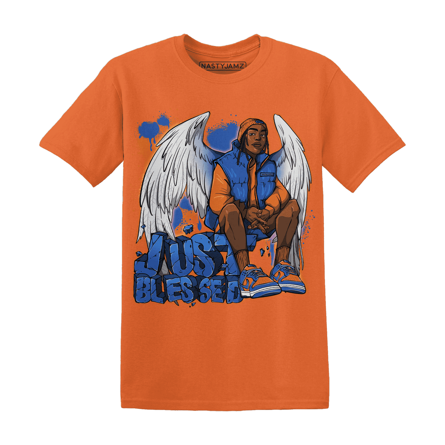 Dunk Low Knicks T Shirt Match Just Blessed - NastyJamz