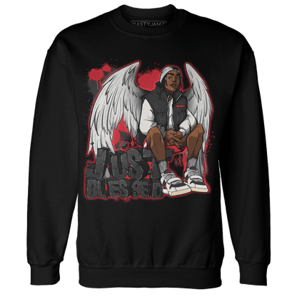 Jumman Jack University Red Sweatshirt Match Just Blessed - NastyJamz