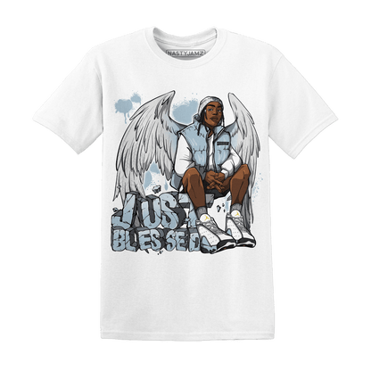 Blue Grey 13s T Shirt Match Just Blessed - NastyJamz