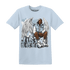 Blue Grey 13s T Shirt Match Just Blessed - NastyJamz