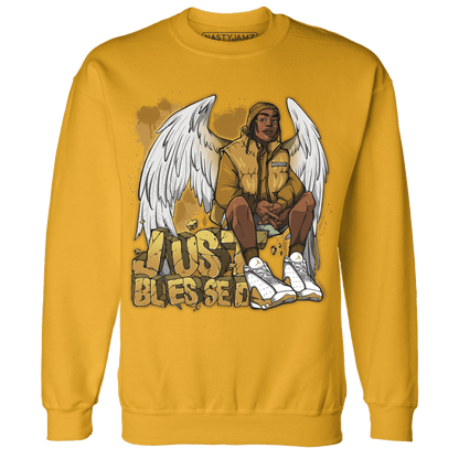 Wheat 13s Sweatshirt Match Just Blessed - NastyJamz