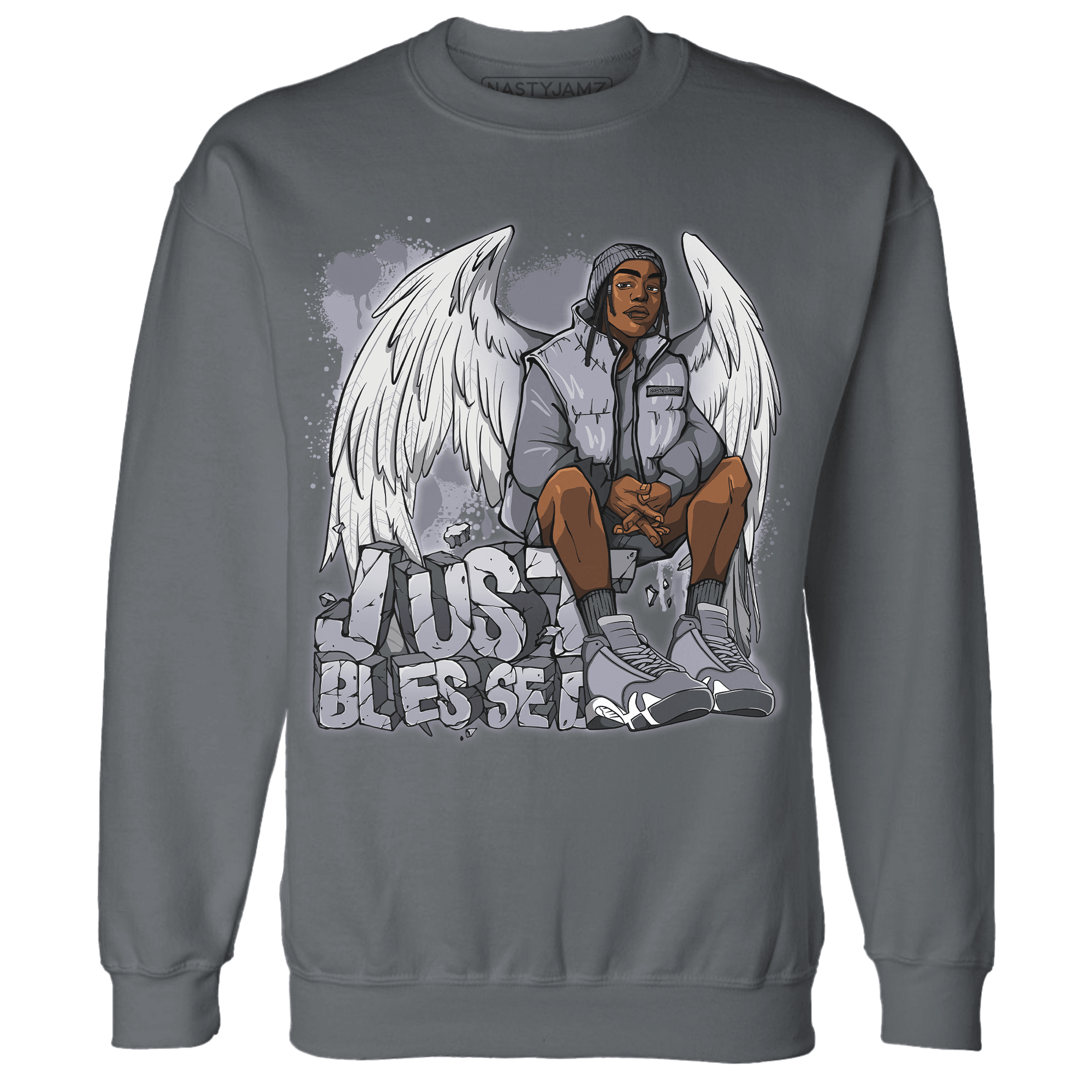 Stealth 14s Sweatshirt Match Just Blessed - NastyJamz