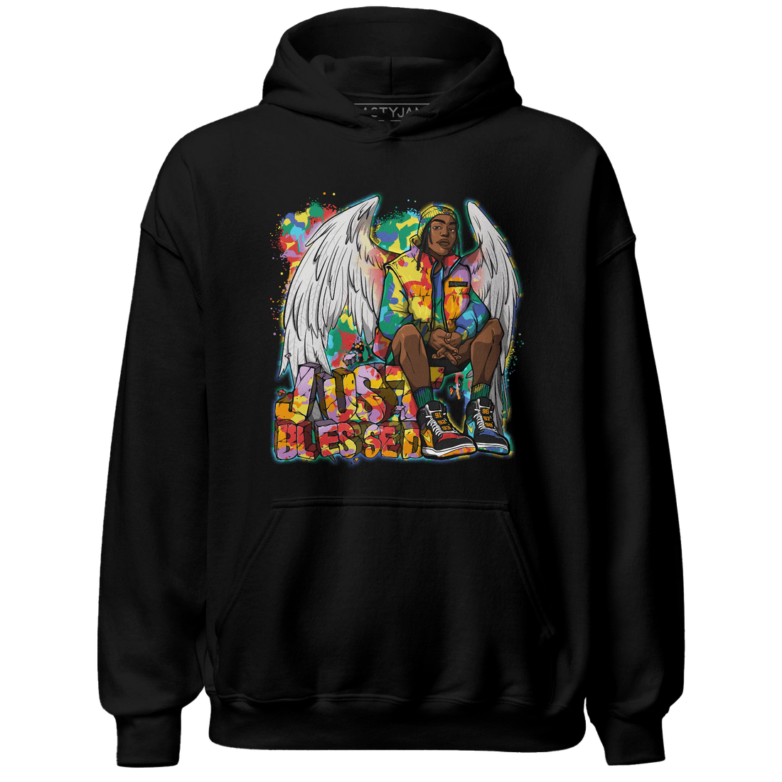 Mid GS Six Championships 1s Hoodie Match Just Blessed - NastyJamz
