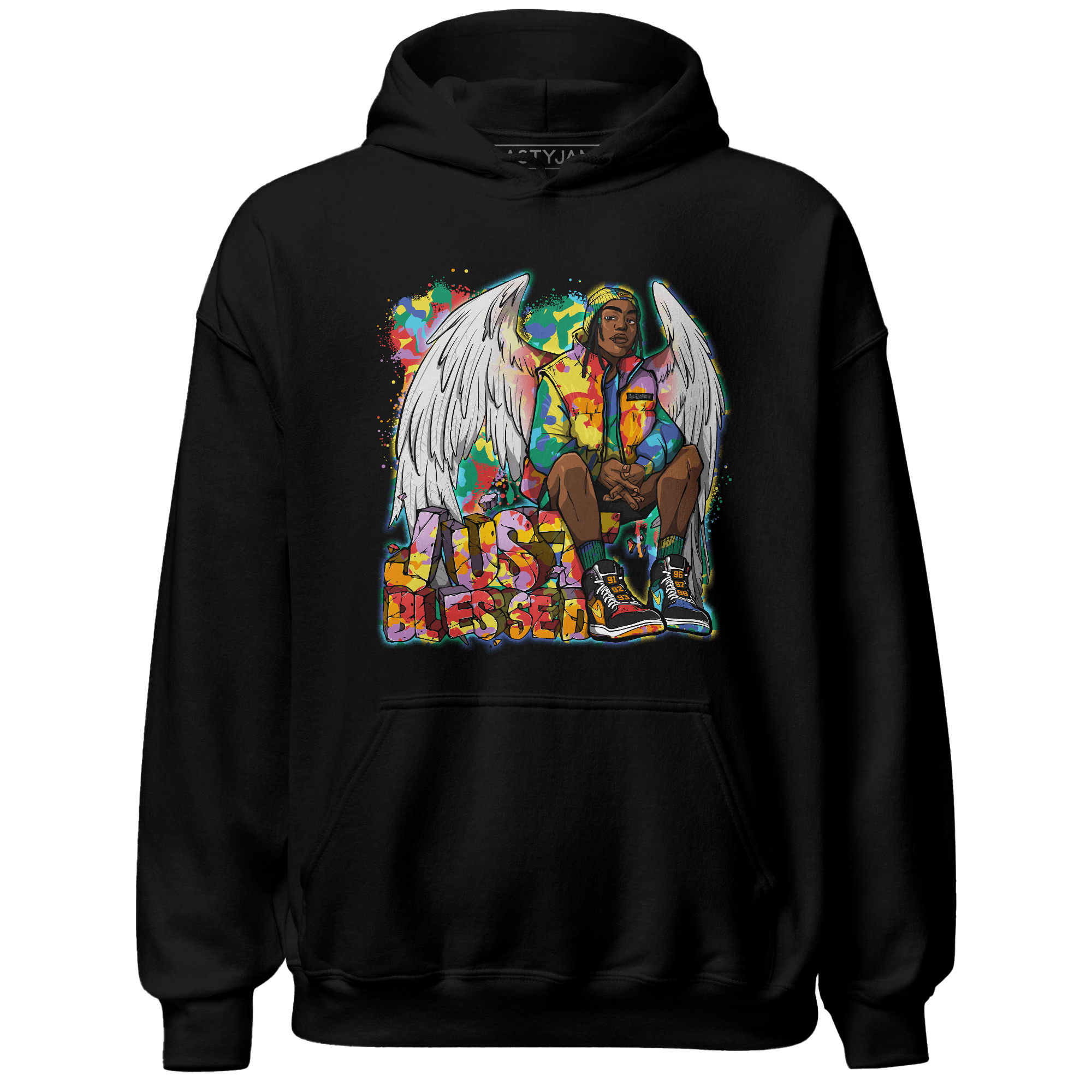 Mid GS Six Championships 1s Hoodie Match Just Blessed - NastyJamz