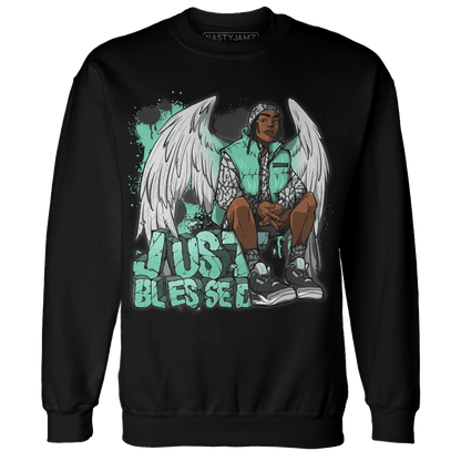 Green Glow 3s Sweatshirt Match Just Blessed - NastyJamz