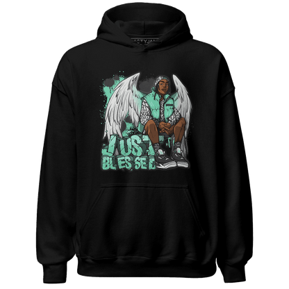Green Glow 3s Hoodie Match Just Blessed - NastyJamz