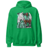 Green Glow 3s Hoodie Match Just Blessed - NastyJamz