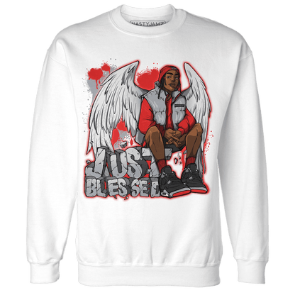 Bred Reimagined 4s Sweatshirt Match Just Blessed - NastyJamz