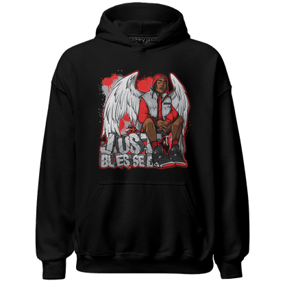 Bred Reimagined 4s Hoodie Match Just Blessed - NastyJamz