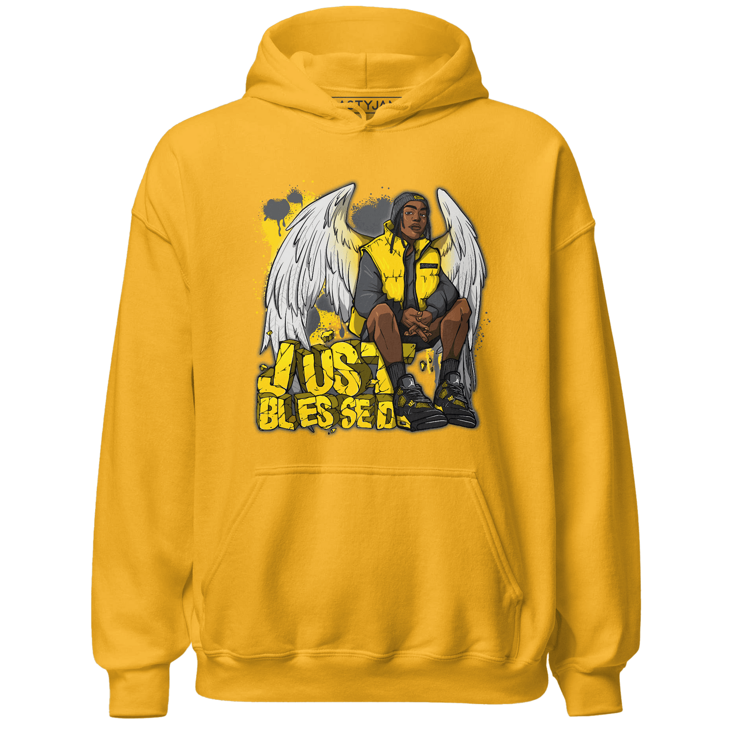 Thunder 4s Hoodie Match Just Blessed - NastyJamz