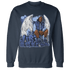 Midnight Navy 5s Sweatshirt Match Just Blessed - NastyJamz