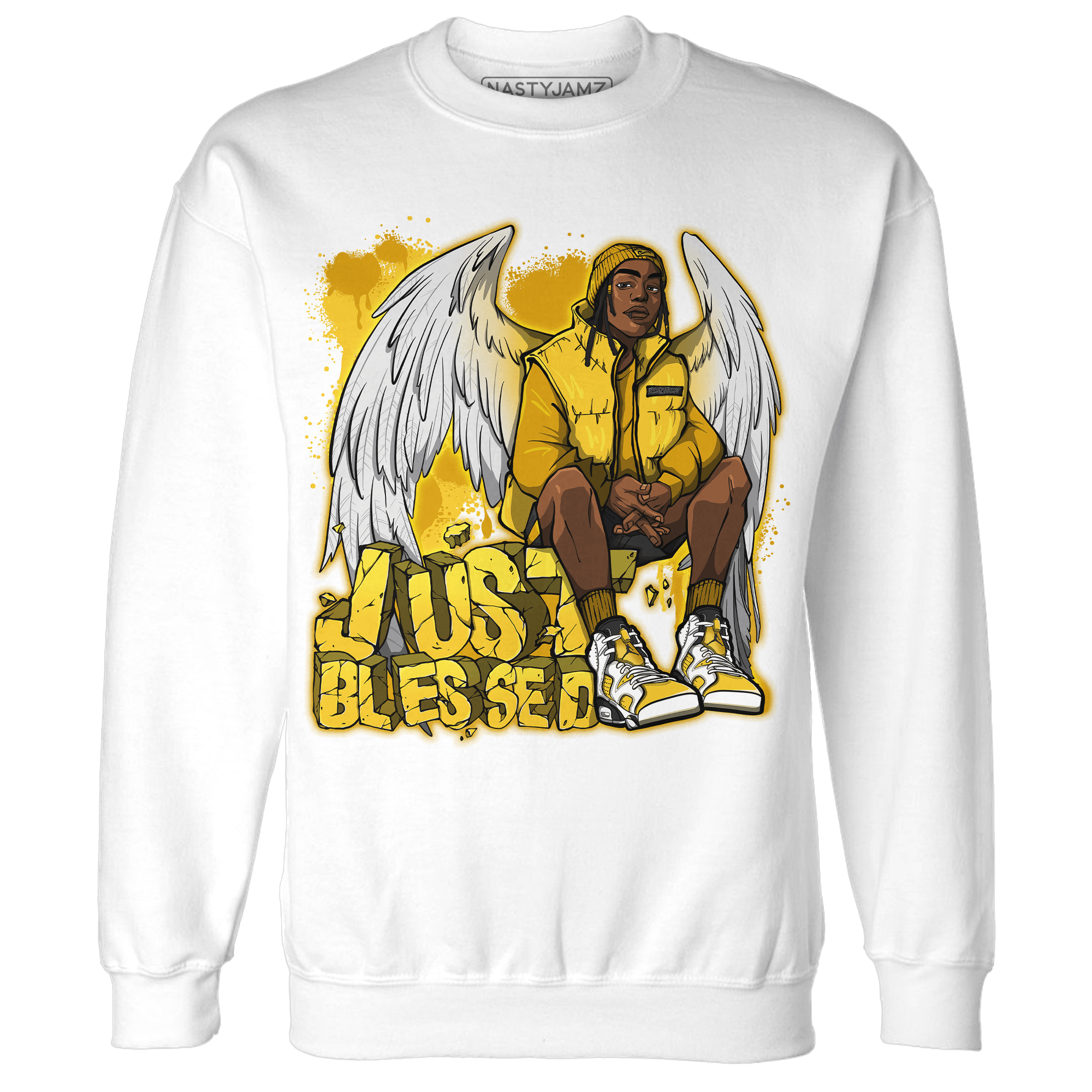 Yellow Ochre 6s Sweatshirt Match Just Blessed - NastyJamz