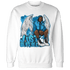 Powder Blue 9s Sweatshirt Match Just Blessed - NastyJamz