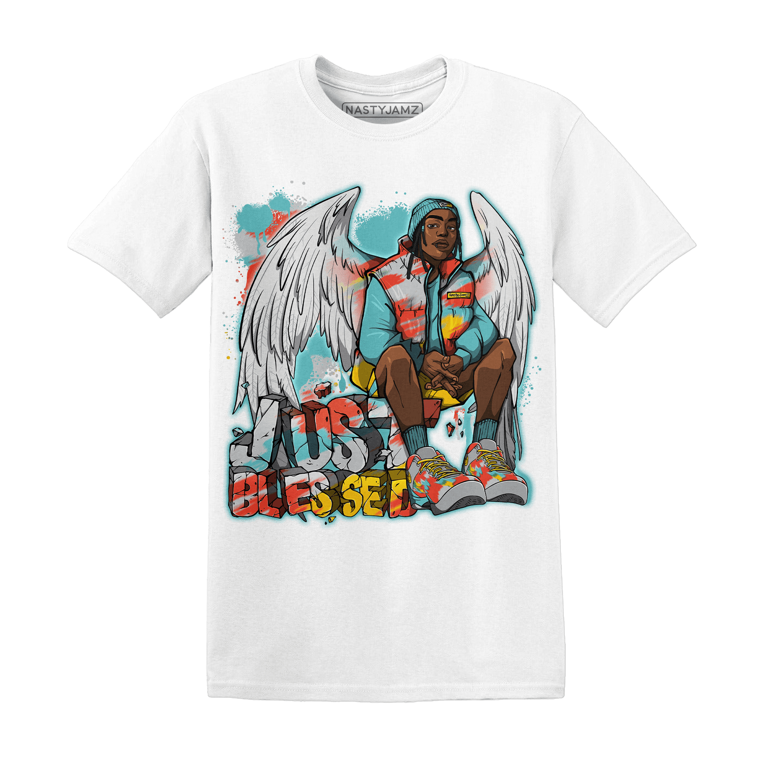 KB 8 Protro Venice Beach T Shirt Match Just Blessed - NastyJamz