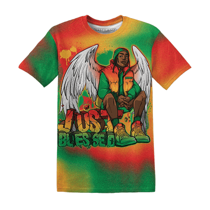 Just Blessed 3D All-Over Print Juneteenth T Shirt - NastyJamz
