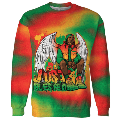 Just Blessed 3D All-Over Print Juneteeth Sweatshirt - NastyJamz