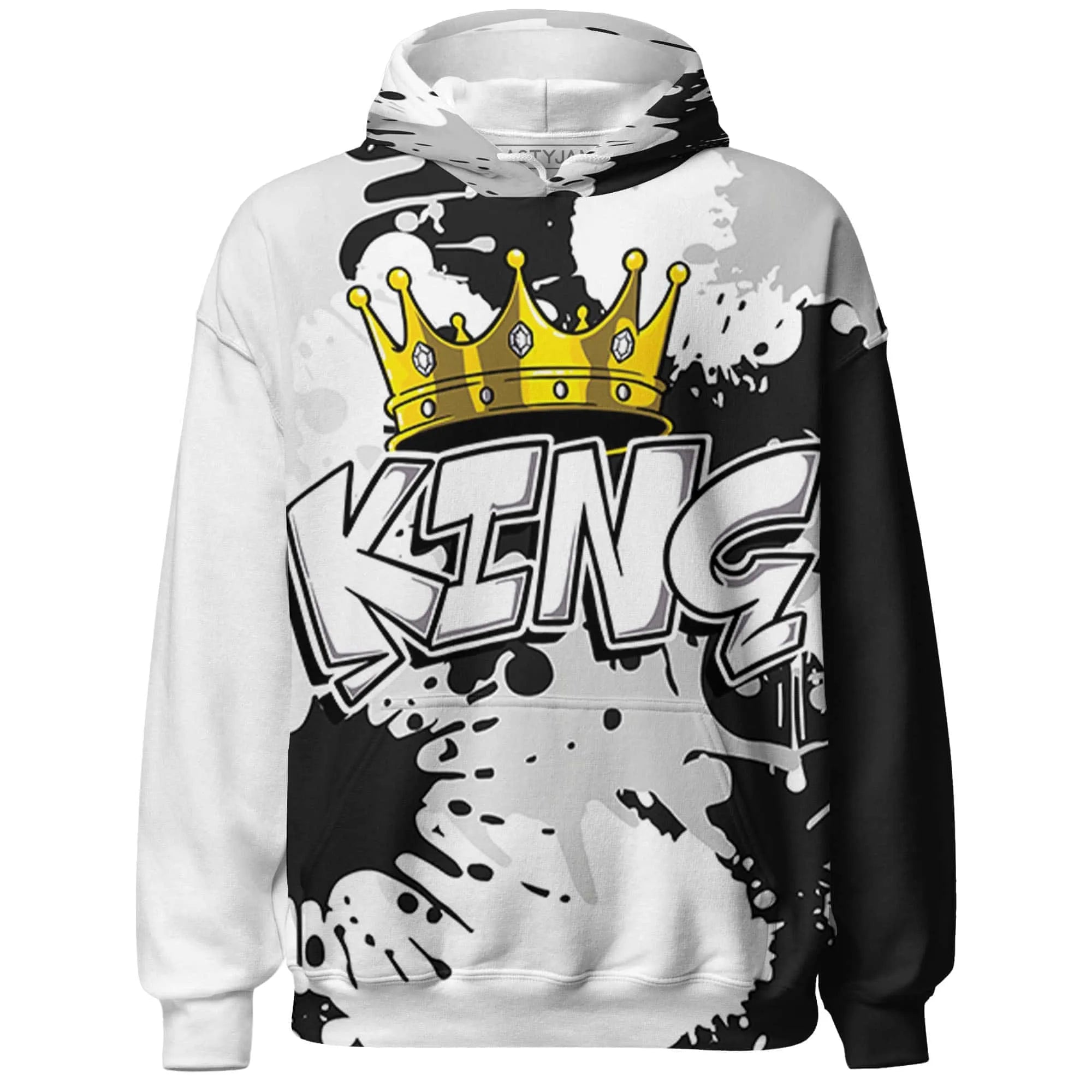 Retro-Red-Taxi-12s-Hoodie-Match-KING-3D