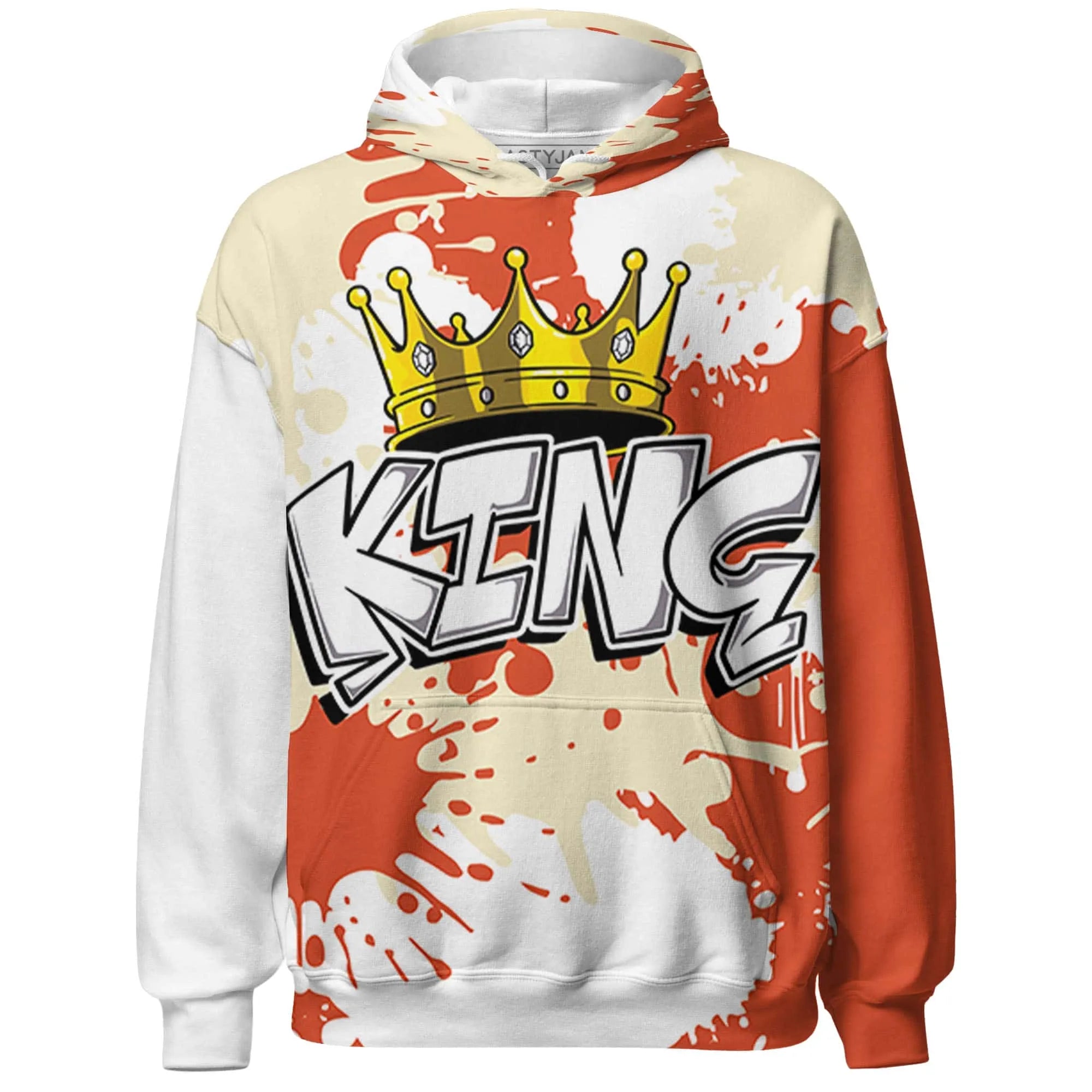 Georgia-Peach-3s-Hoodie-Match-KING-3D