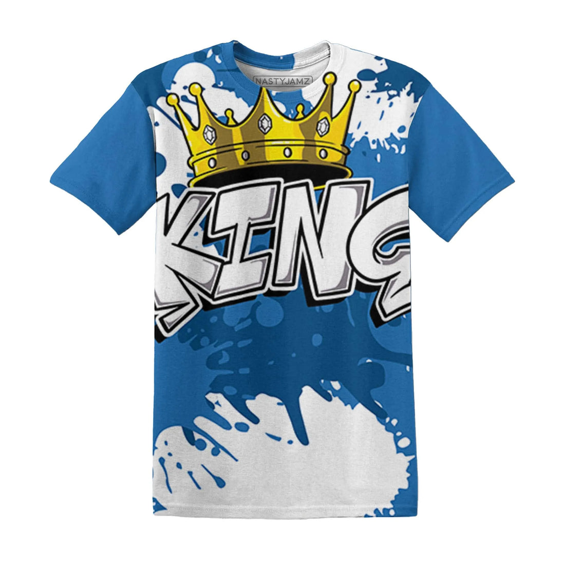 Industrial-Blue-4s-T-Shirt-Match-KING-3D