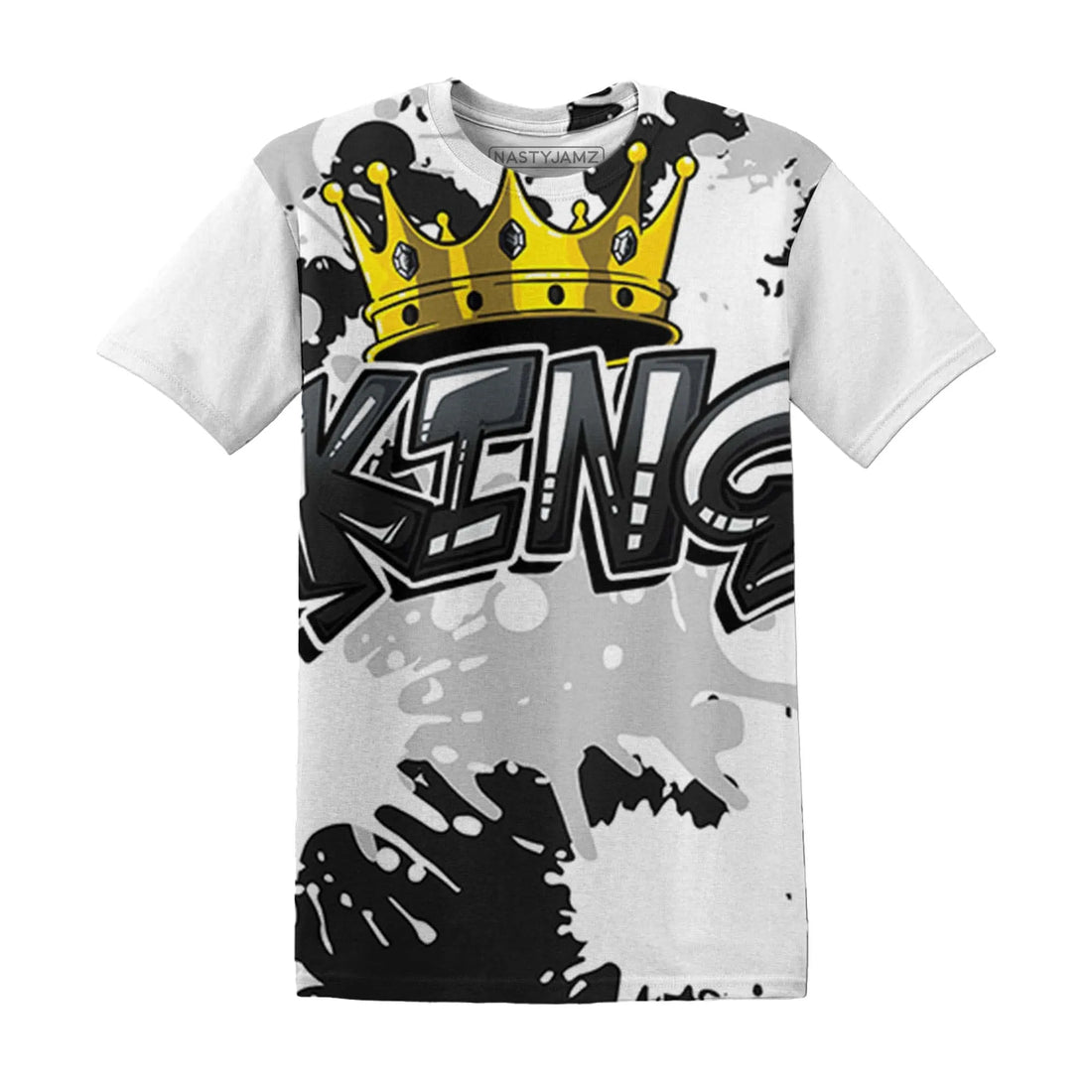 White-Thunder-4s-T-Shirt-Match-KING-3D