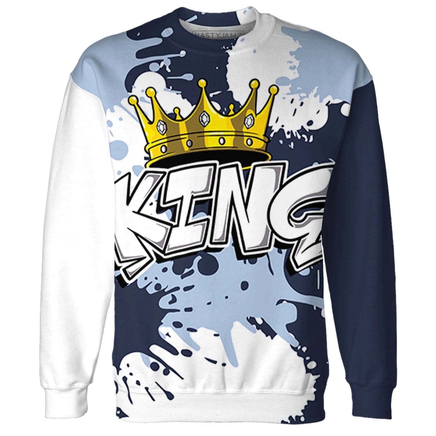 White-Navy-6s-Sweatshirt-Match-KING-3D