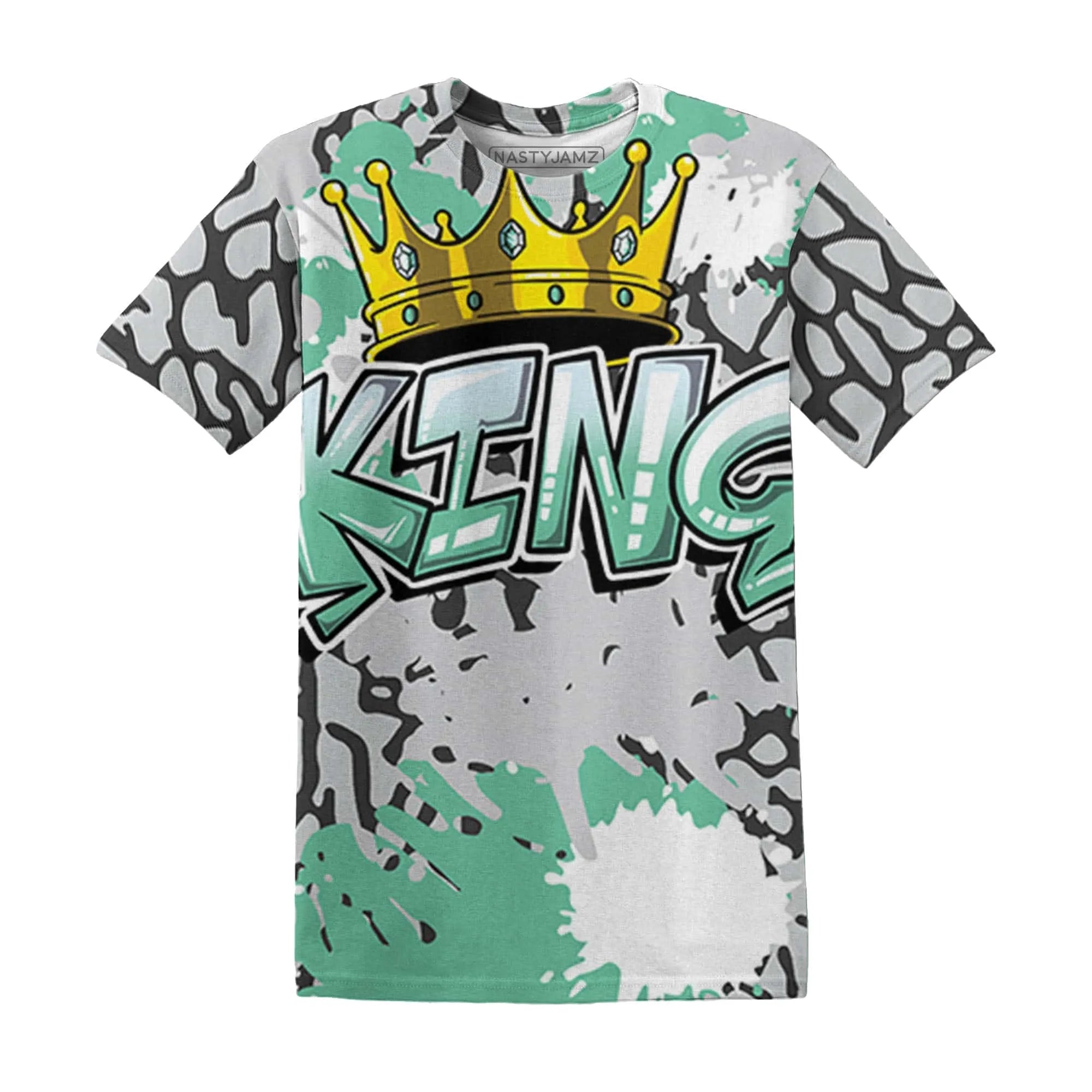 Green-Glow-3s-T-Shirt-Match-KING-3D
