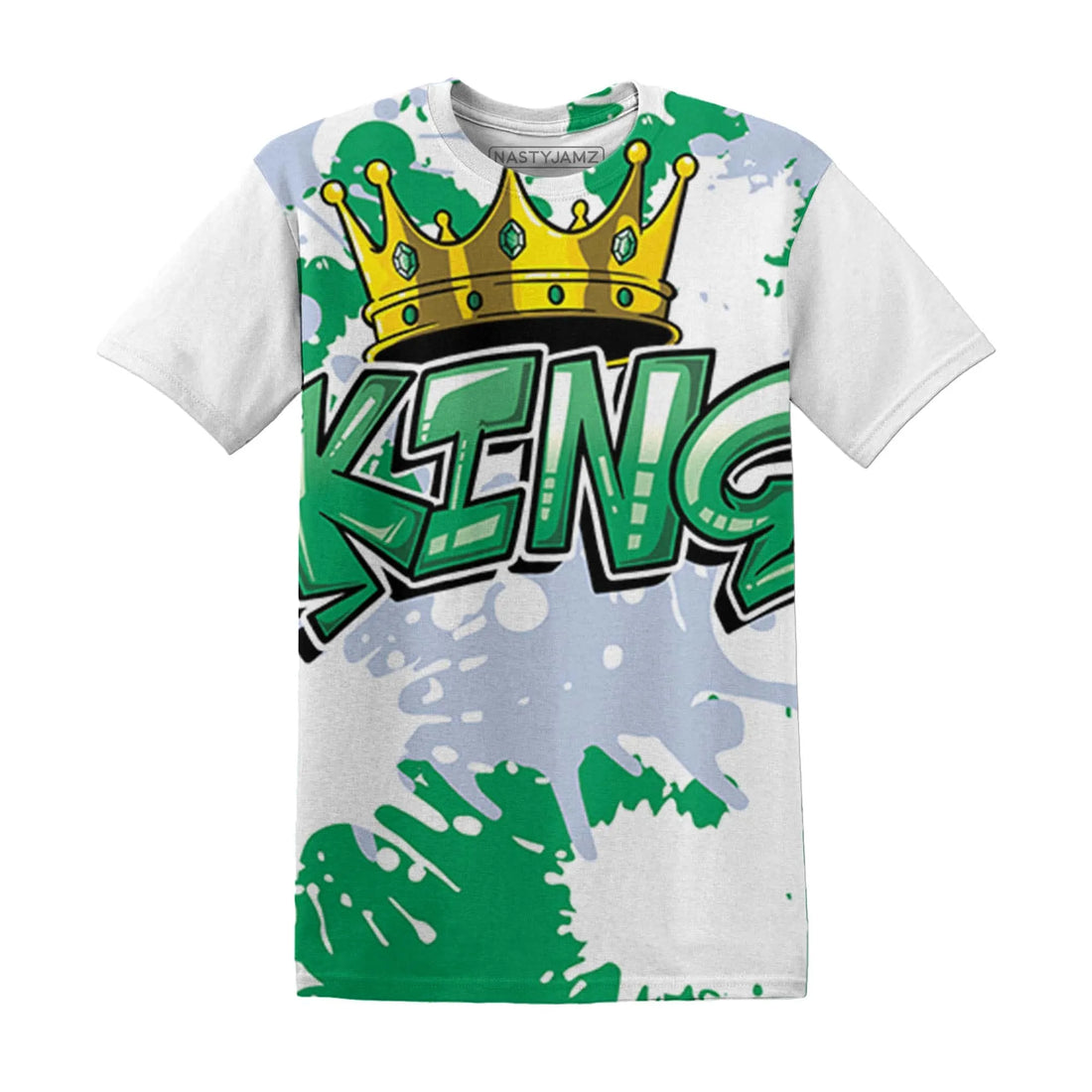 Lucky-Green-5s-T-Shirt-Match-KING-3D