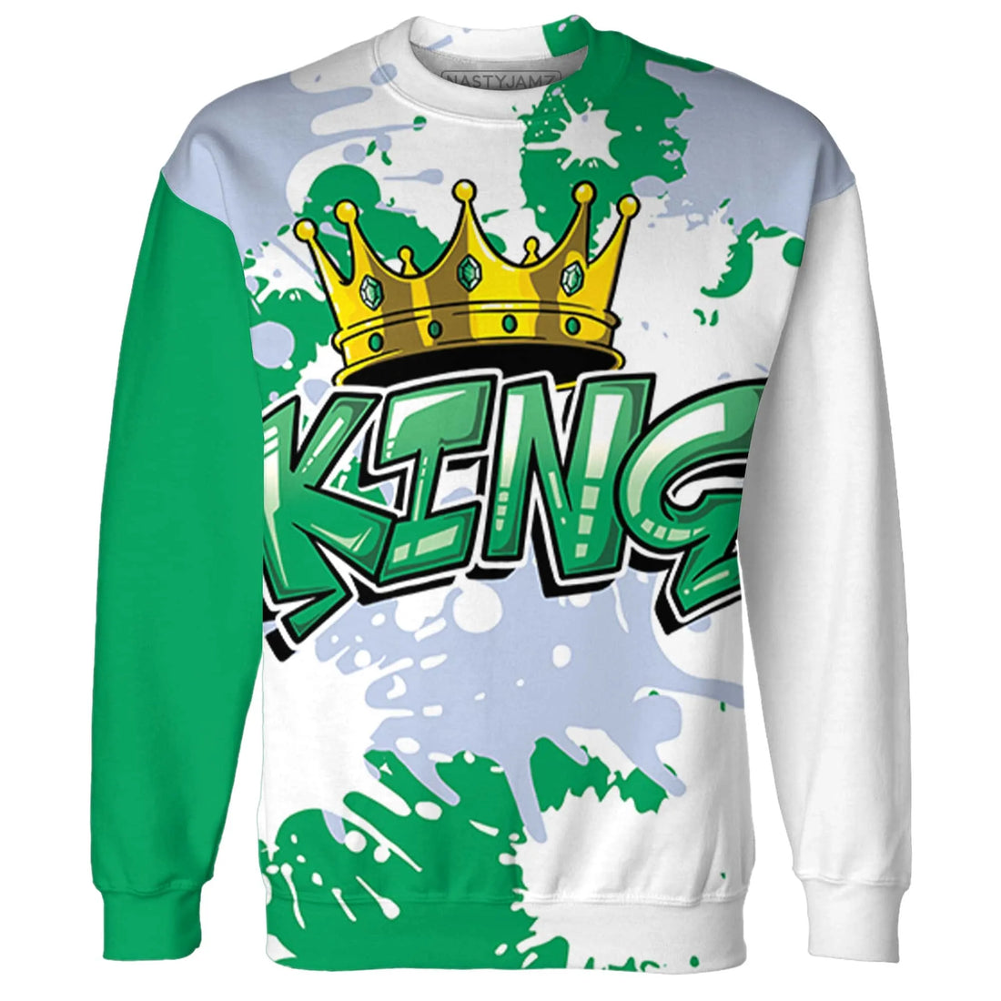 Lucky-Green-5s-Sweatshirt-Match-KING-3D