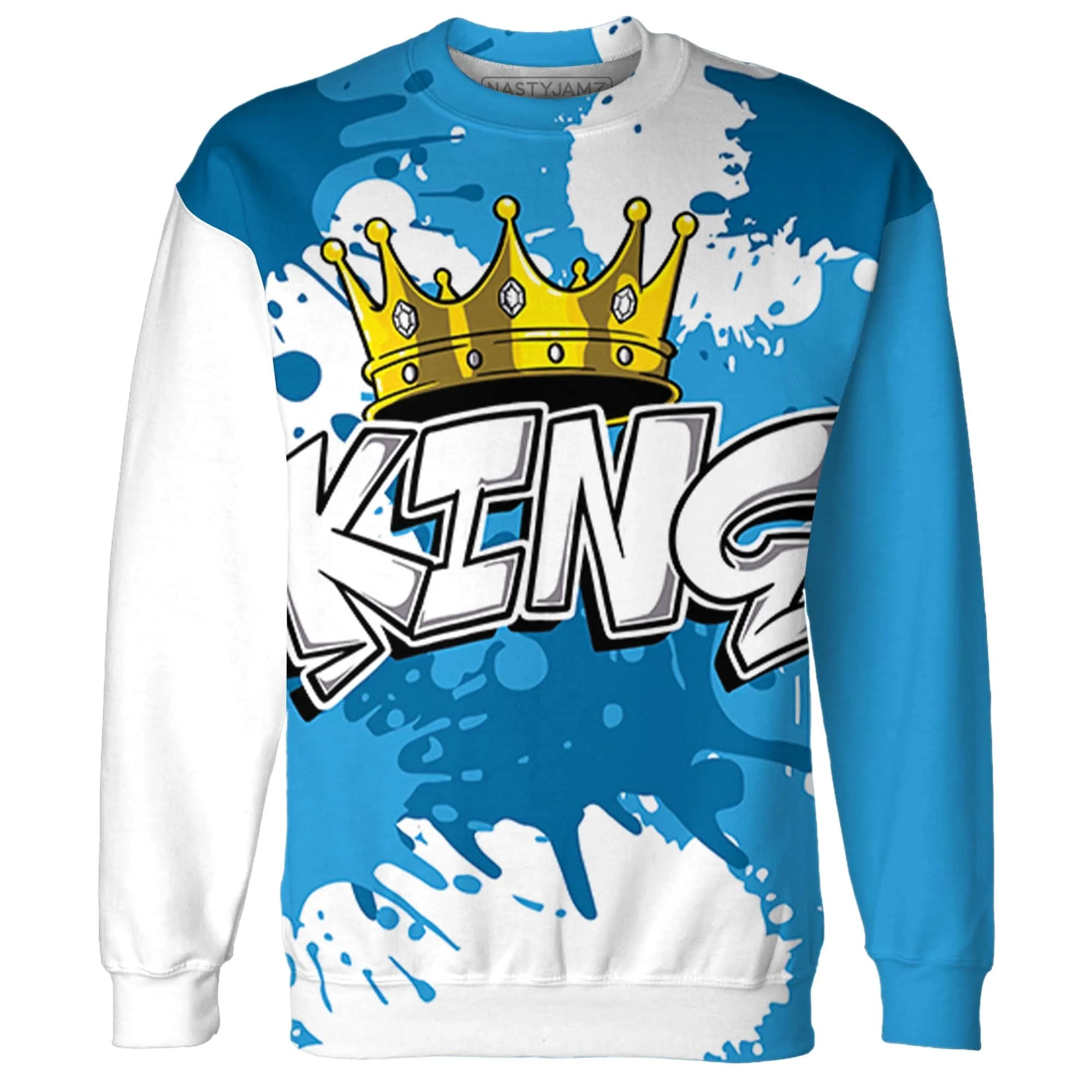 Powder-Blue-9s-Sweatshirt-Match-KING-3D