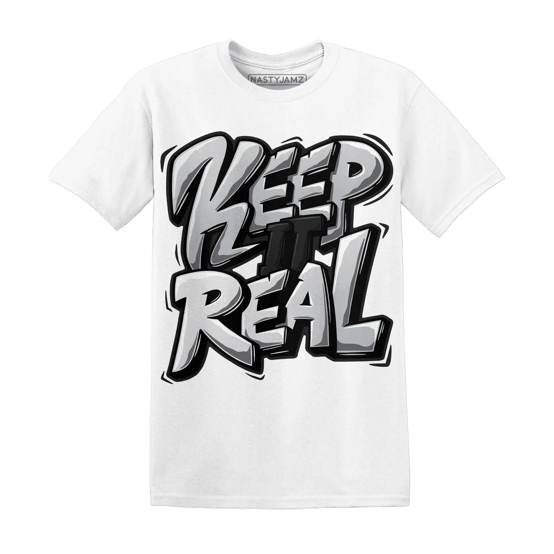 Wolf-Grey-12s-NastyJamz-T-Shirt-Match-Keep-Real
