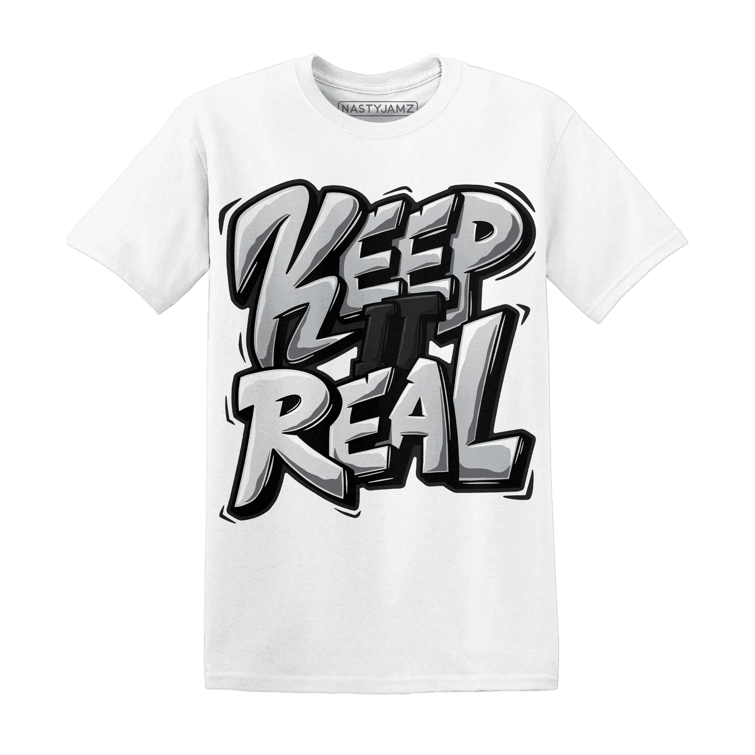 Wolf-Grey-12s-NastyJamz-T-Shirt-Match-Keep-Real