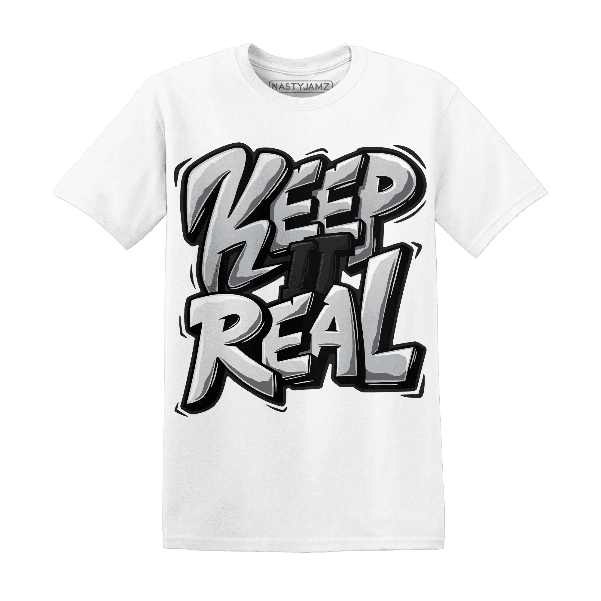 Wolf-Grey-12s-NastyJamz-T-Shirt-Match-Keep-Real