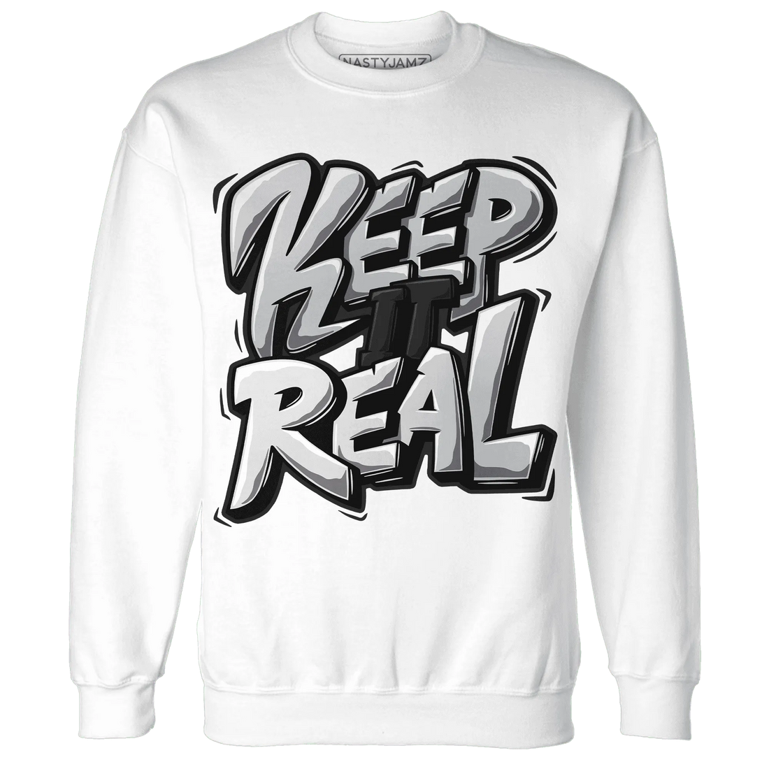 Wolf-Grey-12s-NastyJamz-Sweatshirt-Match-Keep-Real