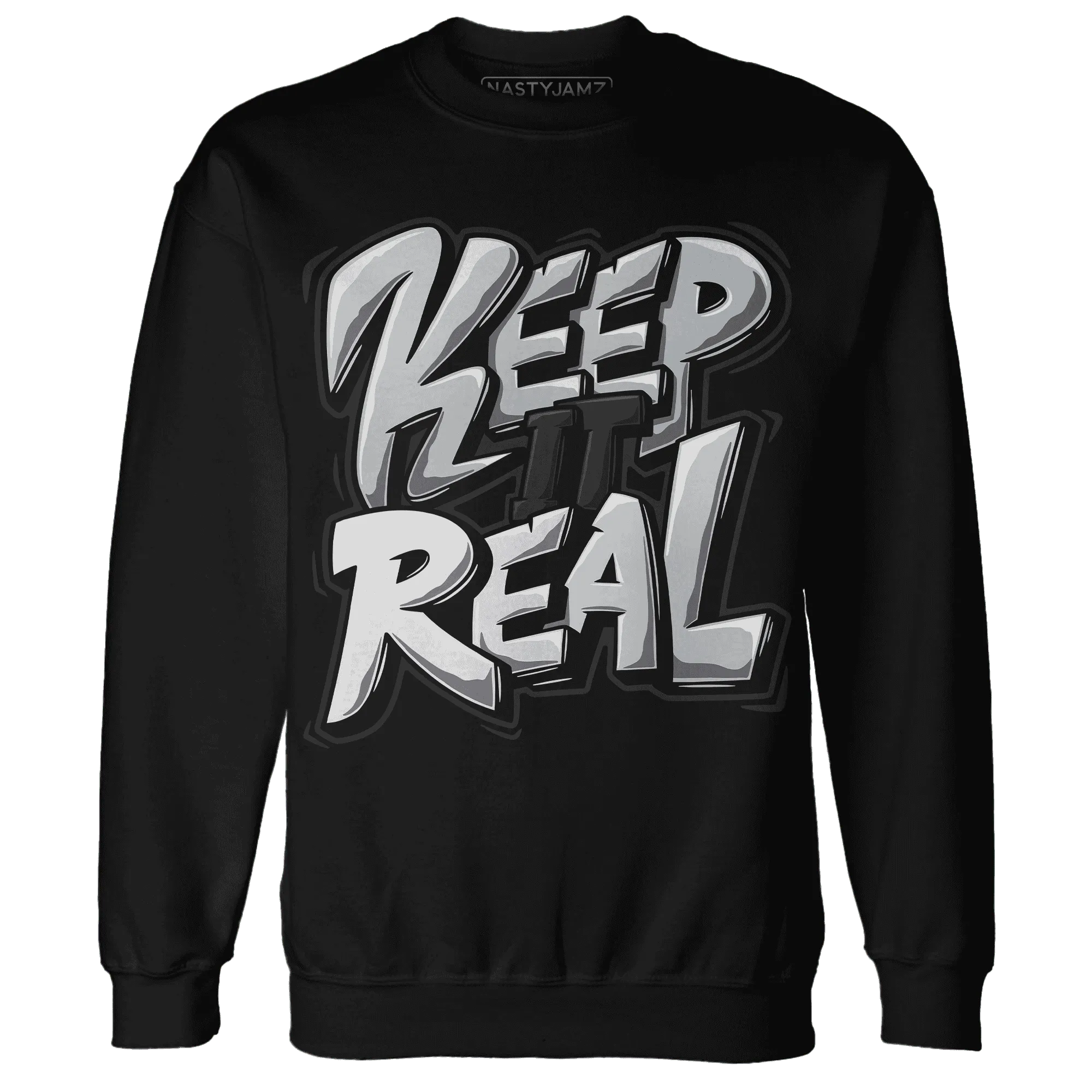 Wolf-Grey-12s-NastyJamz-Sweatshirt-Match-Keep-Real