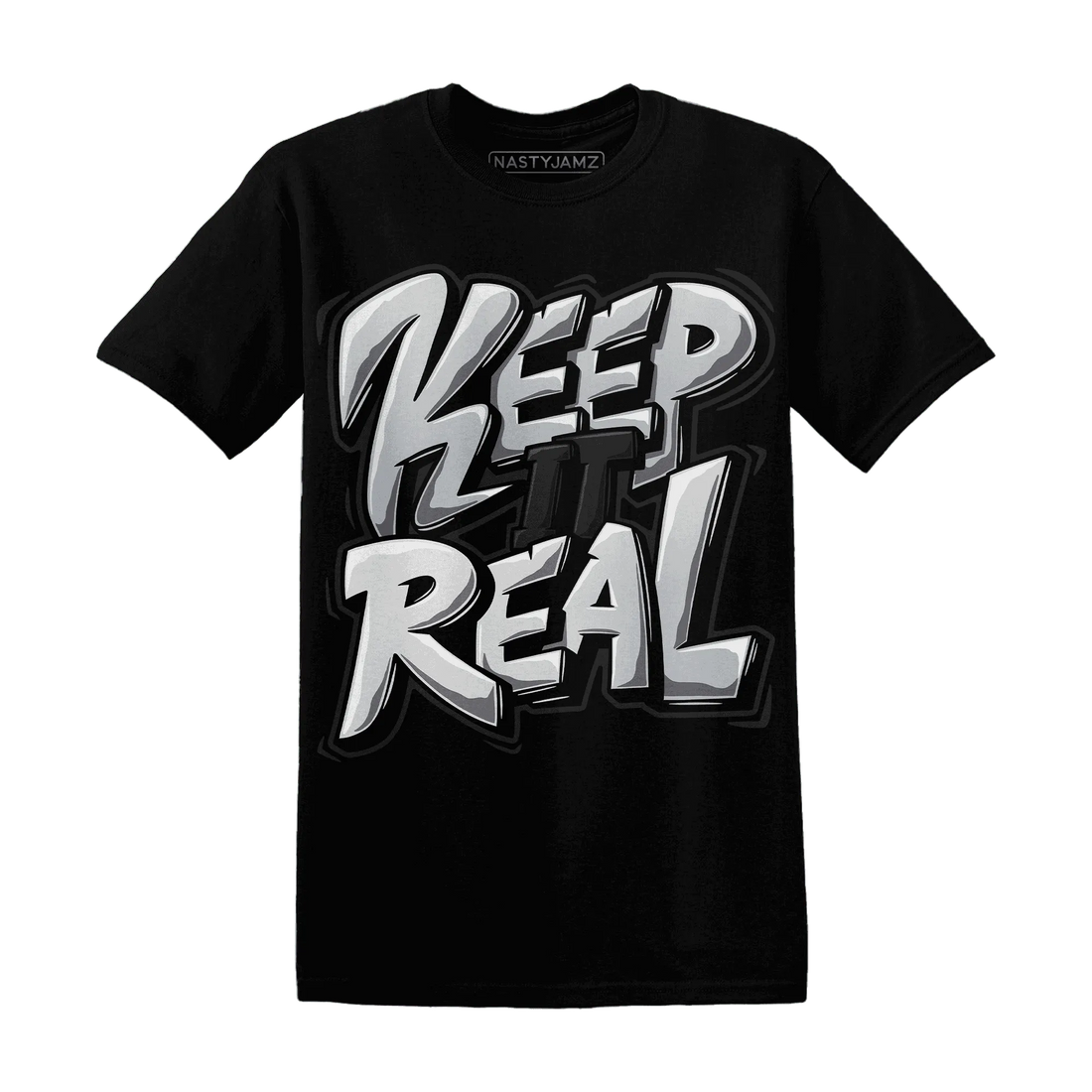 Wolf-Grey-12s-NastyJamz-T-Shirt-Match-Keep-Real
