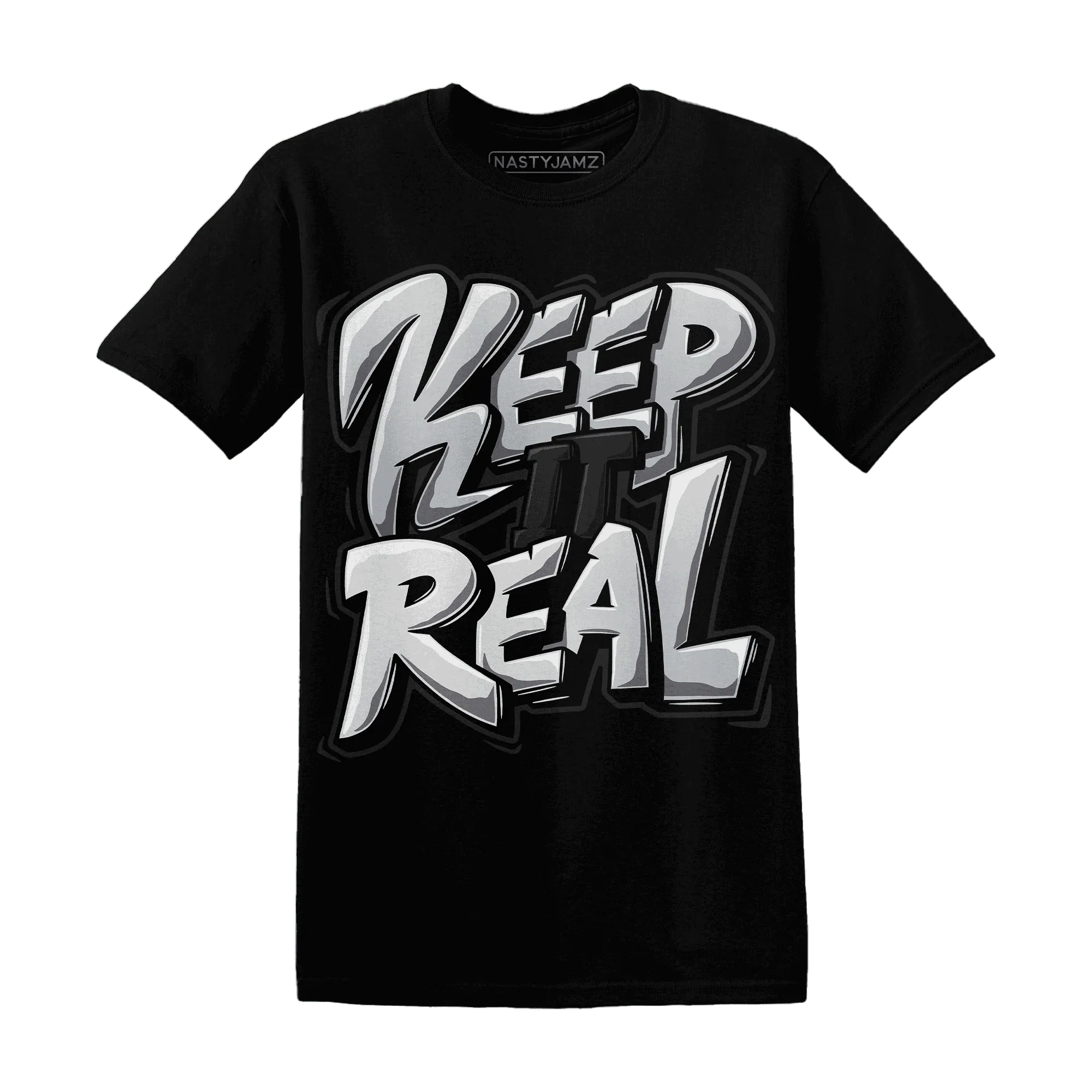 Wolf-Grey-12s-NastyJamz-T-Shirt-Match-Keep-Real