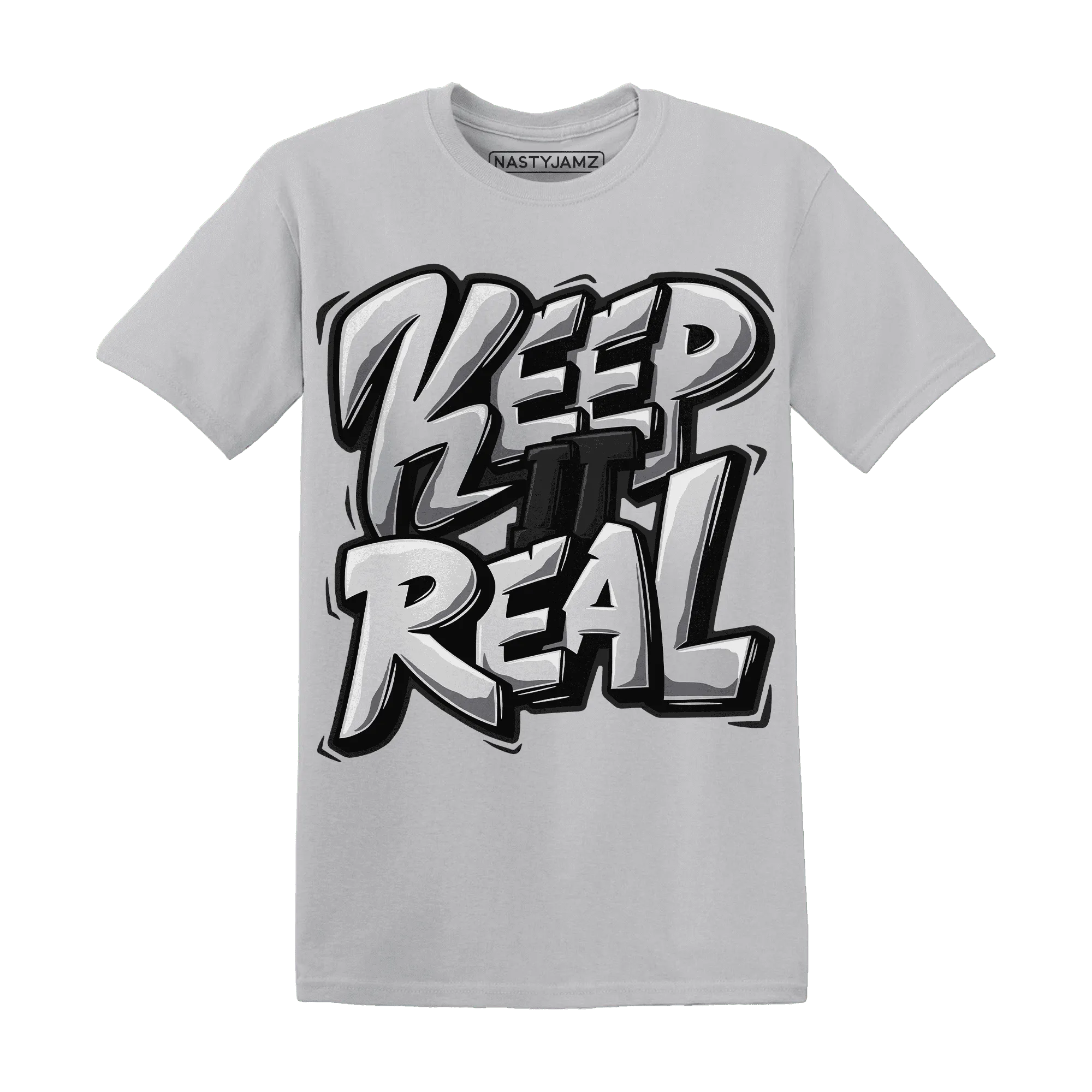 Wolf-Grey-12s-NastyJamz-T-Shirt-Match-Keep-Real