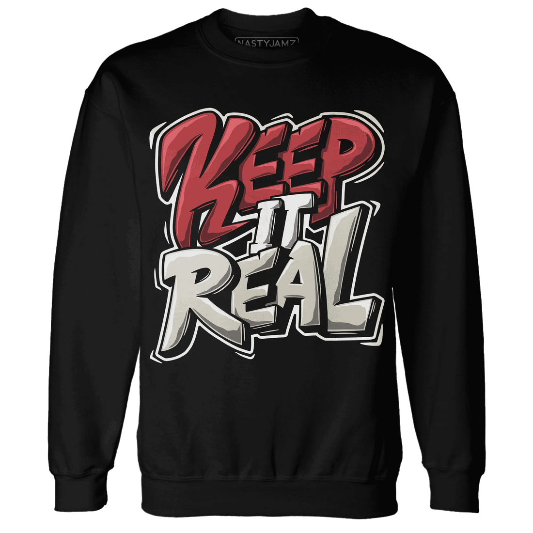 Black-Toe-Reimagined-Red-White-1s-Sweatshirt-Match-Keep-Real