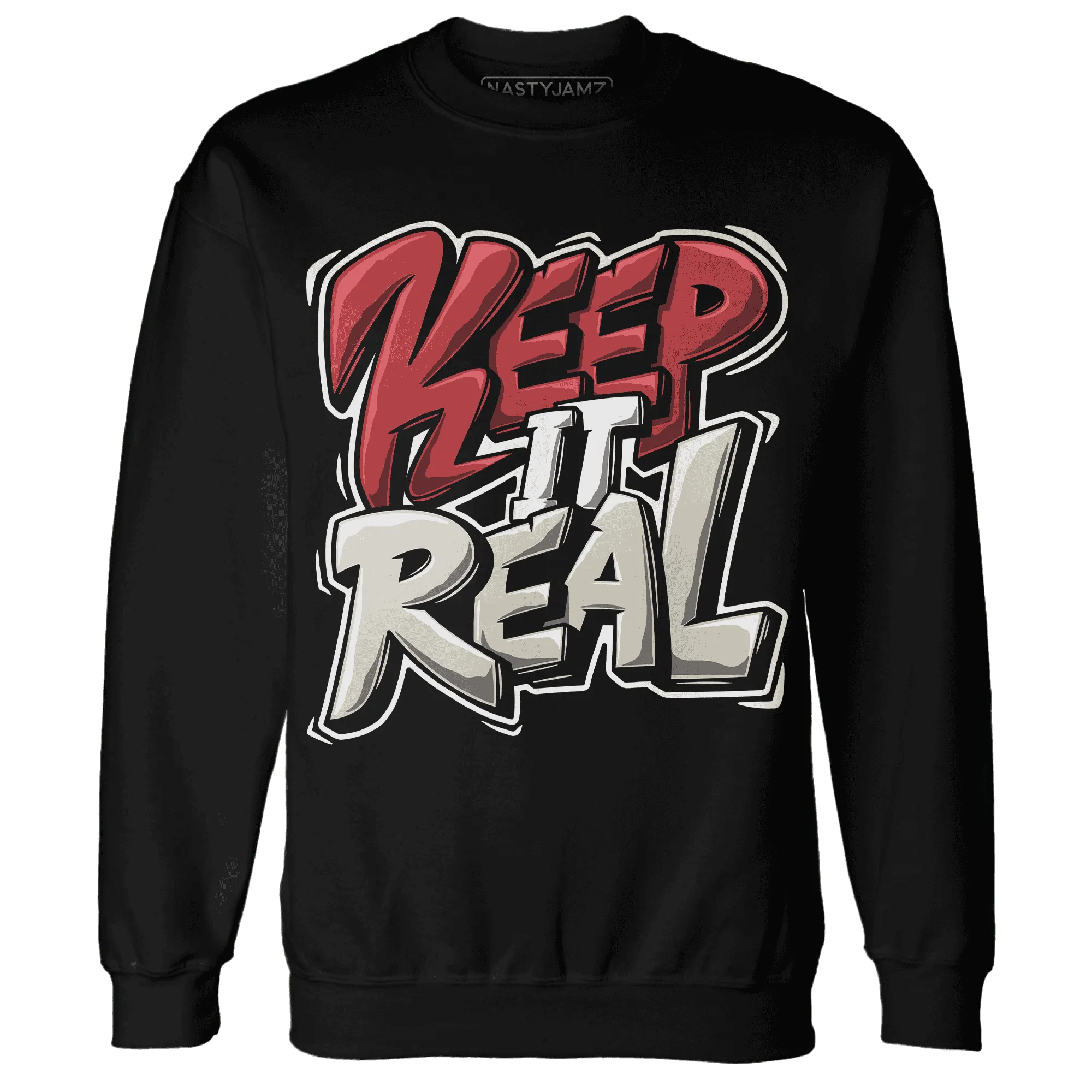 Black-Toe-Reimagined-Red-White-1s-Sweatshirt-Match-Keep-Real