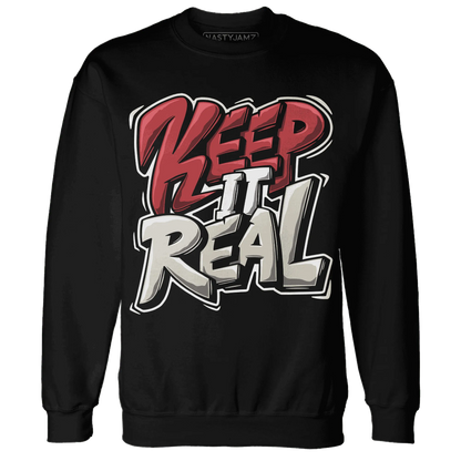 Black-Toe-Reimagined-Red-White-1s-Sweatshirt-Match-Keep-Real