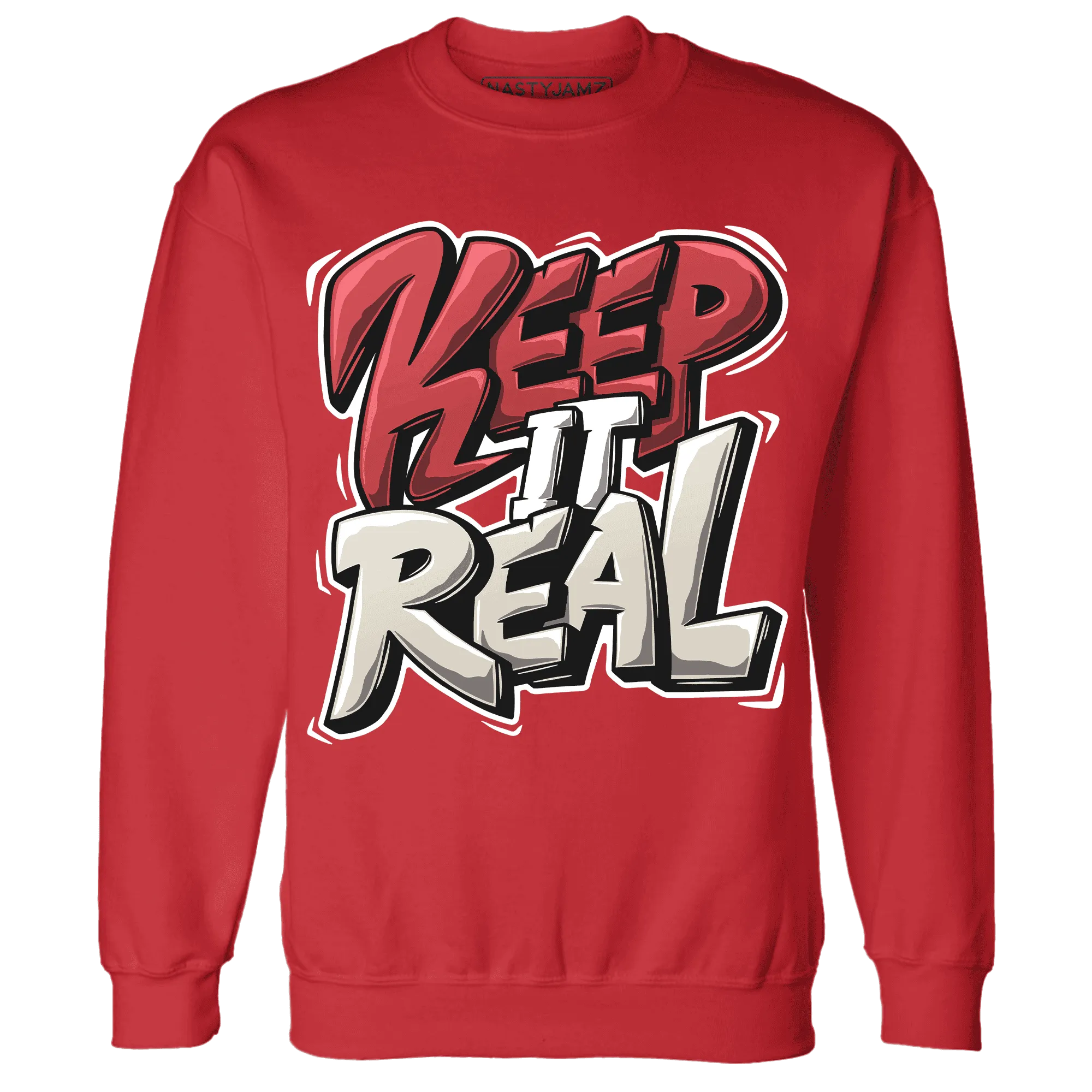 Black-Toe-Reimagined-Red-White-1s-Sweatshirt-Match-Keep-Real