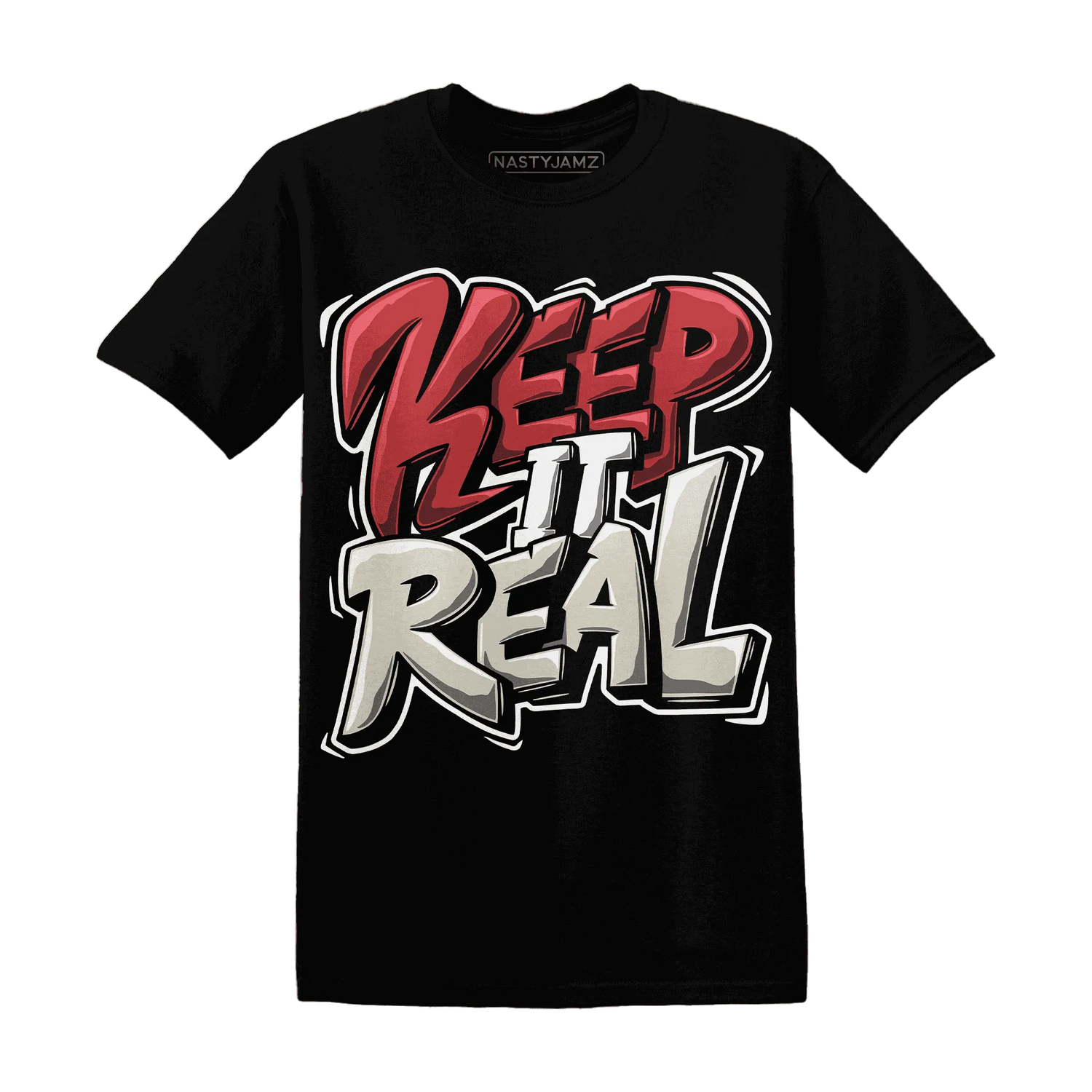 Black-Toe-Reimagined-Red-White-1s-T-Shirt-Match-Keep-Real