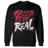 High 85 Metallic Burgundy 1s Sweatshirt Match Keep Real - NastyJamz