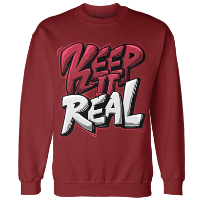 High 85 Metallic Burgundy 1s Sweatshirt Match Keep Real - NastyJamz