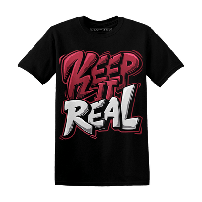 High 85 Metallic Burgundy 1s T Shirt Match Keep Real - NastyJamz