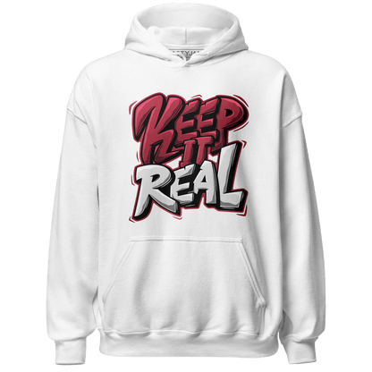 High 85 Metallic Burgundy 1s Hoodie Match Keep Real - NastyJamz
