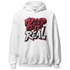 High 85 Metallic Burgundy 1s Hoodie Match Keep Real - NastyJamz