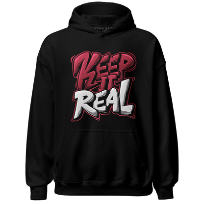 High 85 Metallic Burgundy 1s Hoodie Match Keep Real - NastyJamz