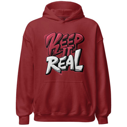High 85 Metallic Burgundy 1s Hoodie Match Keep Real - NastyJamz